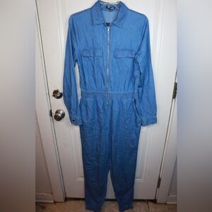 Fashion Nova Light Blue Jumpsuit